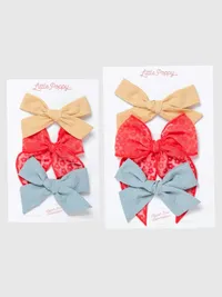 The Dahlia Bow Clip Set - MULTI — view 2