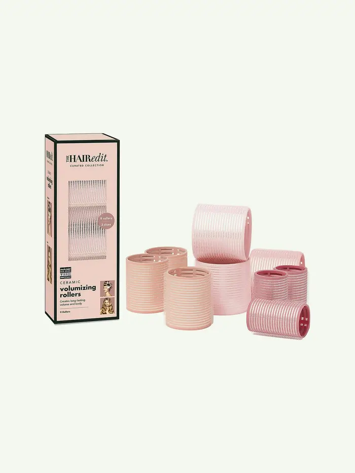 The Hair Edit Ceramic Thermal Rollers - Pink