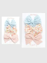 The Hannah Bow Clip Set - Multi — view 2