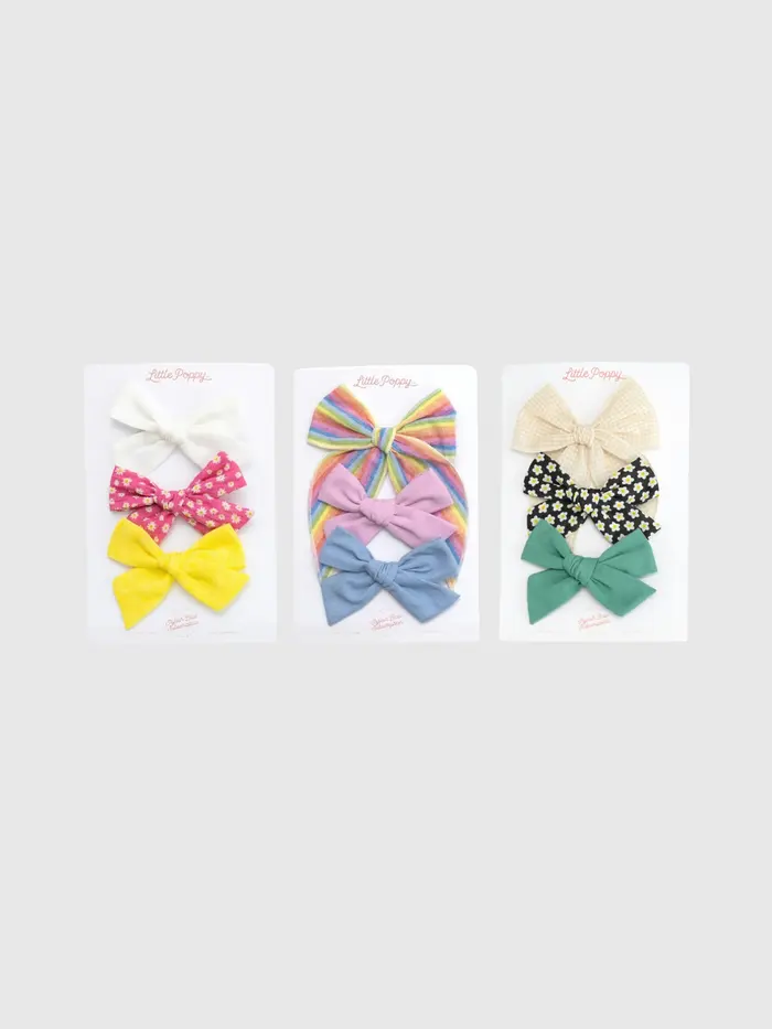 The Nora Bow Clip Bundle - Multi