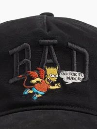 The Simpsons BAD Logo Baseball Hat - Black — view 4