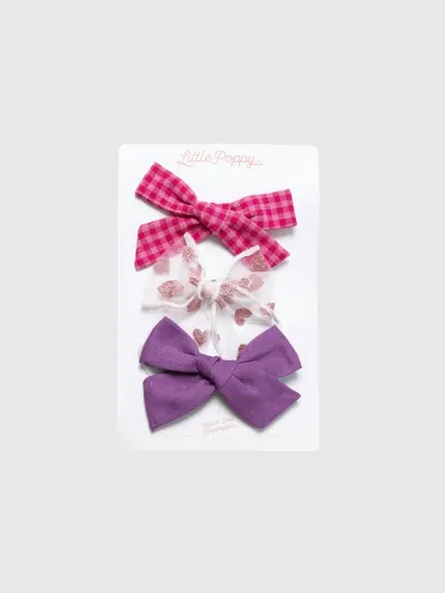 The Taylor Bow Clip Set - Multi