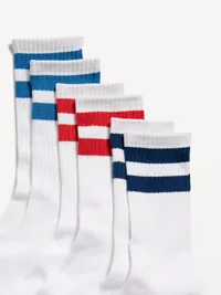Tube Socks 3-Pack - White/Multi Stripe — view 2