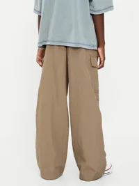 Ultra Baggy Pull-On Cargo Pants for Boys - Brown — view 2
