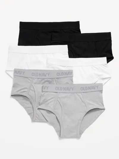 Underwear Briefs Variety 6-Pack for Boys - Neutral