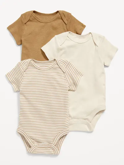 Unisex Bodysuit 3-Pack for Baby - Neutral