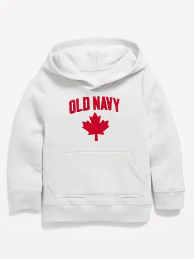 Unisex Canada Logo-Graphic Pullover Hoodie for Toddler - Heather Grey
