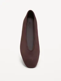 V-Cut Ballet Flats - Chocolate — view 3