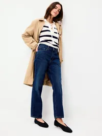 V-Cut Ballet Flats - Navy Blue — view 2