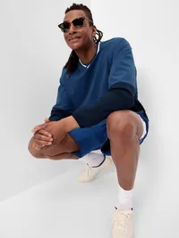 V-Neck Pullover Windbreaker - Pacific Blue — view 3