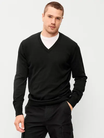 V-Neck Sweater - BlackJack