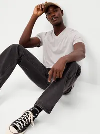 V-Neck T-Shirt - Grayscale — view 3
