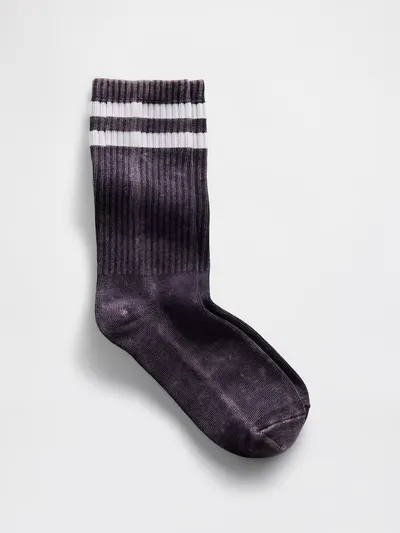 Varsity Crew Socks - black