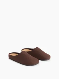 Vegan Suede Clogs - Terra brown — view 2