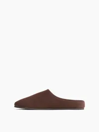 Vegan Suede Clogs - Terra brown — view 4