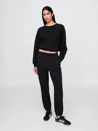 VintageSoft Raglan Sweatshirt - Black — view 2