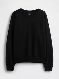 VintageSoft Raglan Sweatshirt - Black — view 5