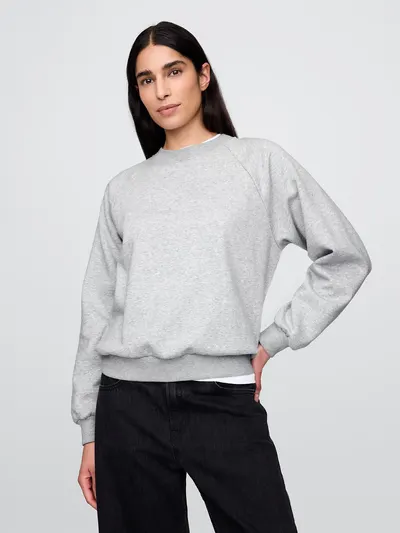 VintageSoft Raglan Sweatshirt - Heather grey