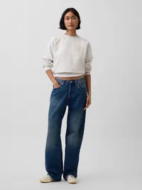 VintageSoft Raglan Sweatshirt - Pale heather grey — view 3