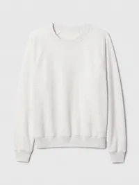 VintageSoft Raglan Sweatshirt - Pale heather grey — view 5