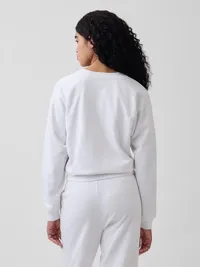 VintageSoft Terry Raglan Sweatshirt - Fresh white — view 3