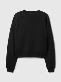 VintageSoft Wedge Crew Sweatshirt - True black — view 5