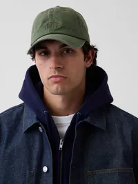 Washed Logo Baseball Hat - Tweed green — view 2