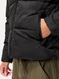 Water-Resistant Puffer Jacket - Black Jack — view 5