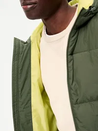 Water-Resistant Puffer Jacket - Heritage Green — view 4
