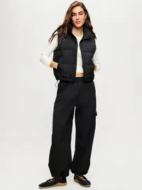 Water-Resistant Puffer Vest - Black Jack — view 3