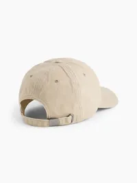 Waxed Canvas Baseball Hat - Khaki tan — view 2