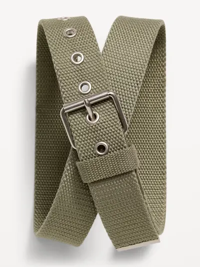 Webbed Belt for Men - Dill Caper