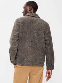 Wool-Blend Chore Jacket - Gray — view 2