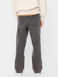 Wow Pull-On Baggy Jeans for Boys - Washed Black — view 2