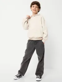 Wow Pull-On Baggy Jeans for Boys - Washed Black — view 3