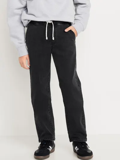 Wow Pull-On Straight Leg Jeans for Boys - Black Wash