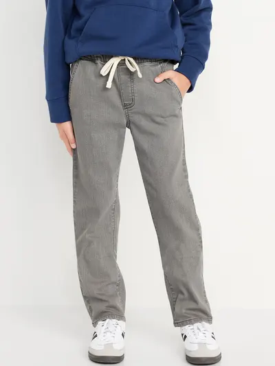 Wow Pull-On Straight Leg Jeans for Boys - Gray Wash