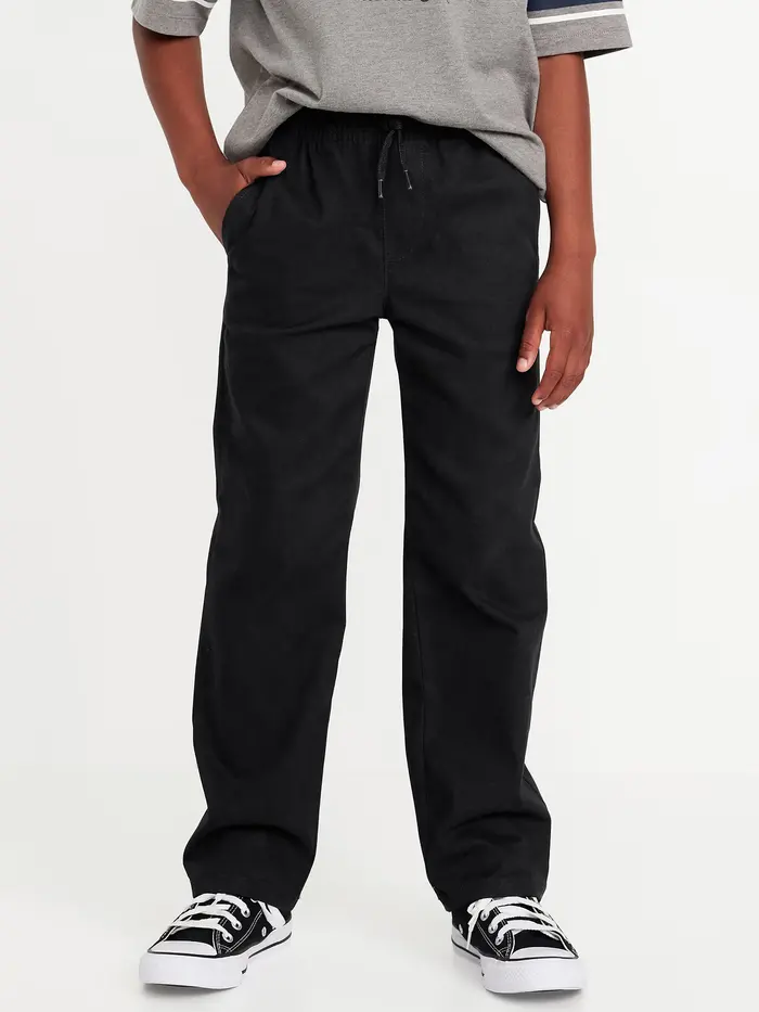 WOW Straight Leg Pull On Pants for Boys - Black Jack
